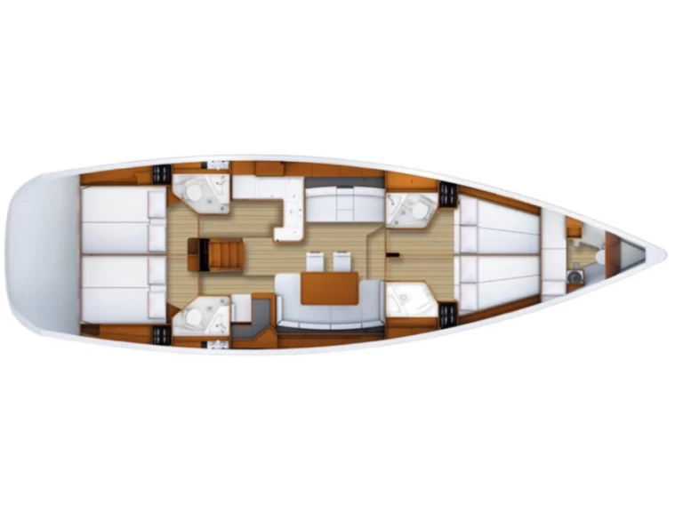 Wynajem Żaglowiec Jeanneau z patentem 