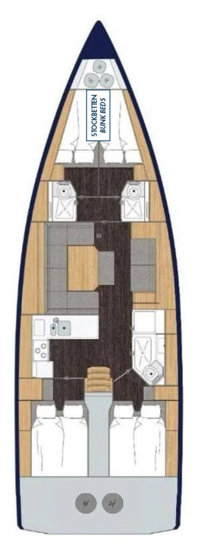 Wynajem Żaglowiec Bavaria z patentem 