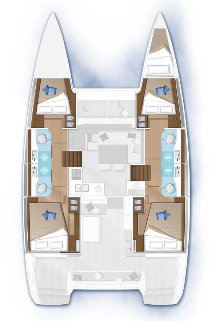 Wynajmij Katamaran z lub bez skippera Lagoon w Golfo Aranci