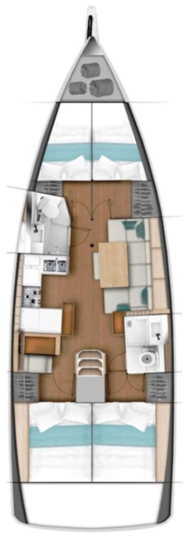Jeanneau Sun Odyssey 440 między profesjonalistami a osobami prywatnymi w Gouvia