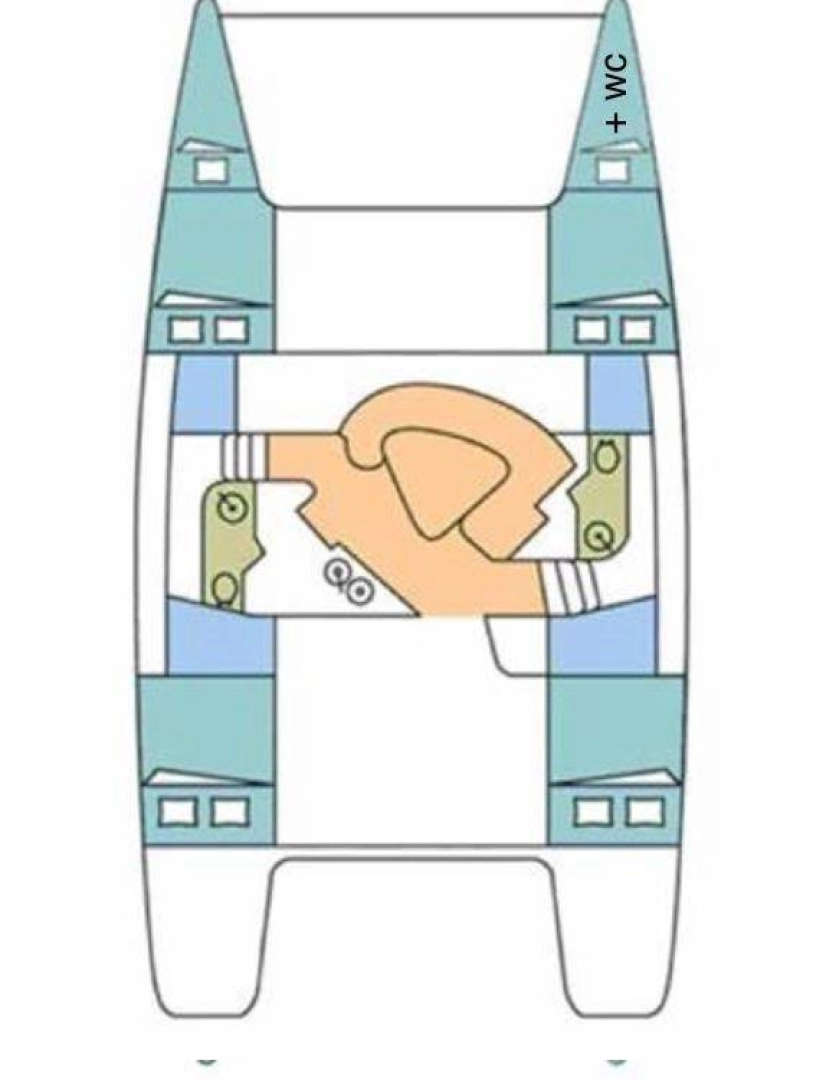 Wynajem Katamaran Fountaine Pajot z patentem 