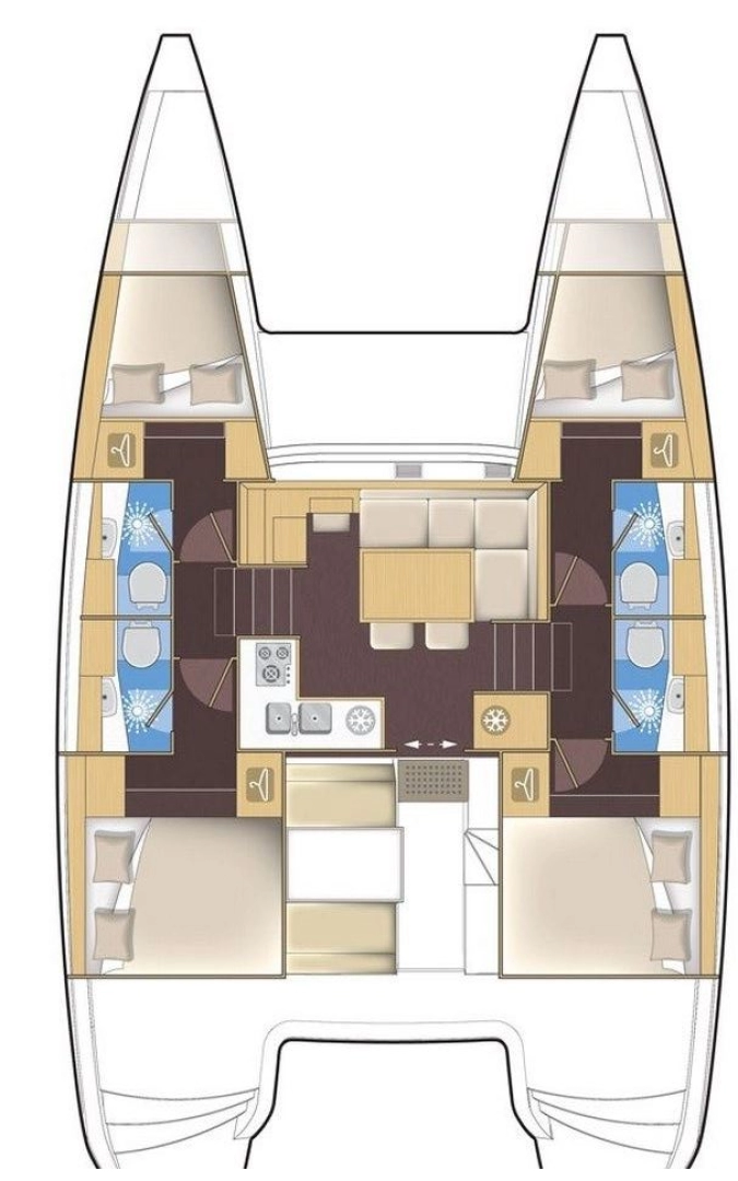 Wynajem Katamaran Lagoon z patentem 