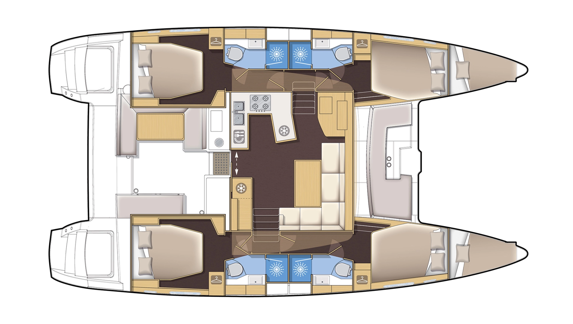 Wynajem Katamaran Lagoon z patentem 