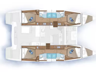Wynajem łodzi Lagoon Lagoon 46 w Gouvia na SamBoat 