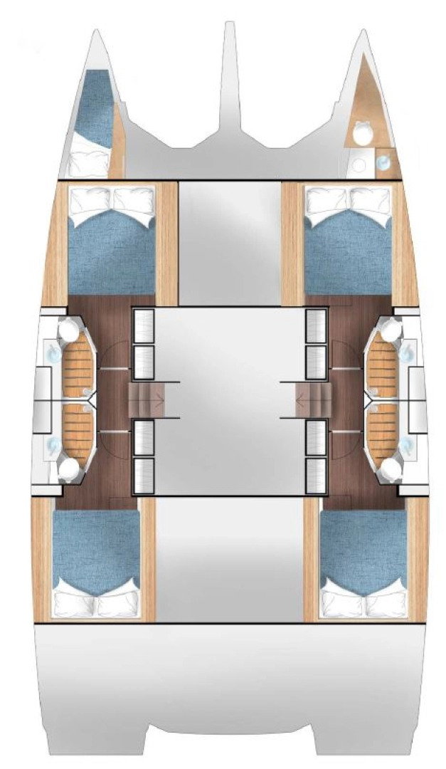 Wynajem Katamaran w Primosten - Cervetti Yachts Cervetti 44 - 4 + 1 cab.