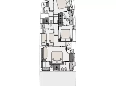 Wynajmij Azimut Azimut 78 Fly - 4 + 1 cab. w Podstrana