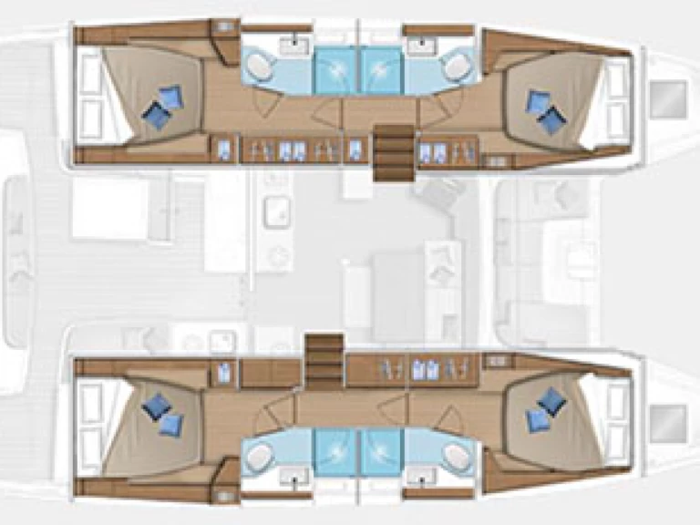 Lagoon Lagoon 46 między profesjonalistami a osobami prywatnymi w Alimos