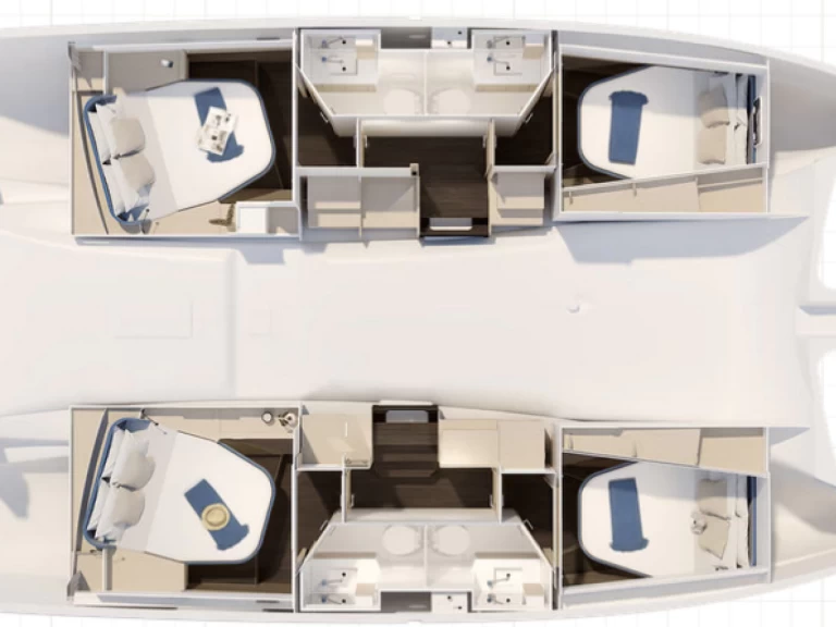 Wynajmij Fountaine Pajot Fountaine Pajot FP 41 Quatuor 4 w Lavrio