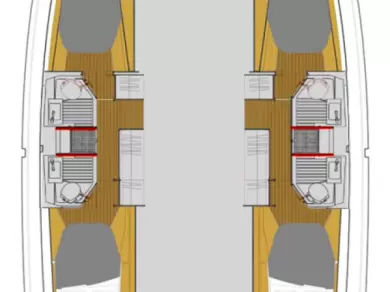 Wynajem Katamaran Fountaine Pajot z patentem 