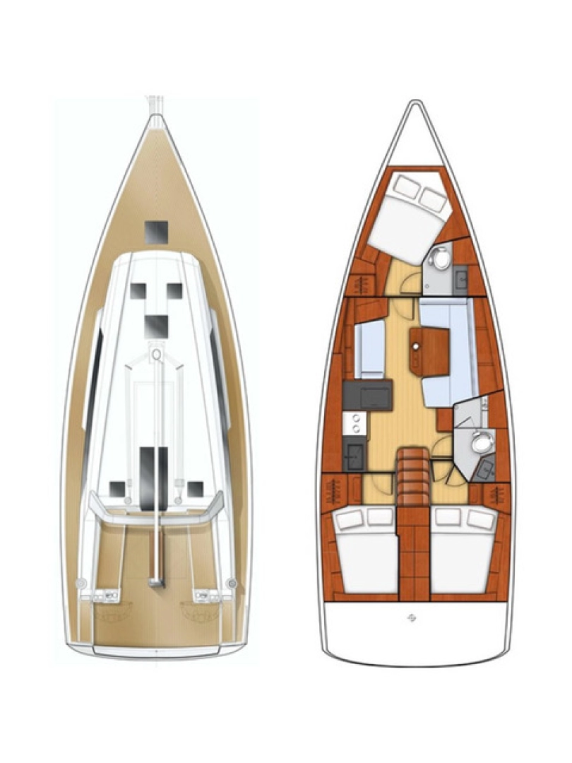 Bénéteau Oceanis 41.1 między profesjonalistami a osobami prywatnymi w Kaštela