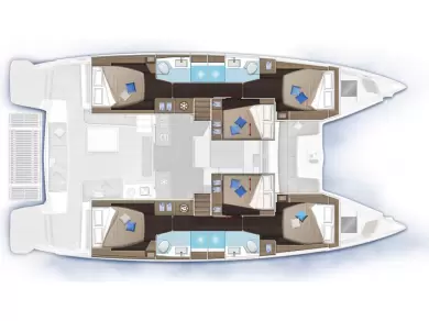 Wynajem Katamaran Lagoon z patentem 