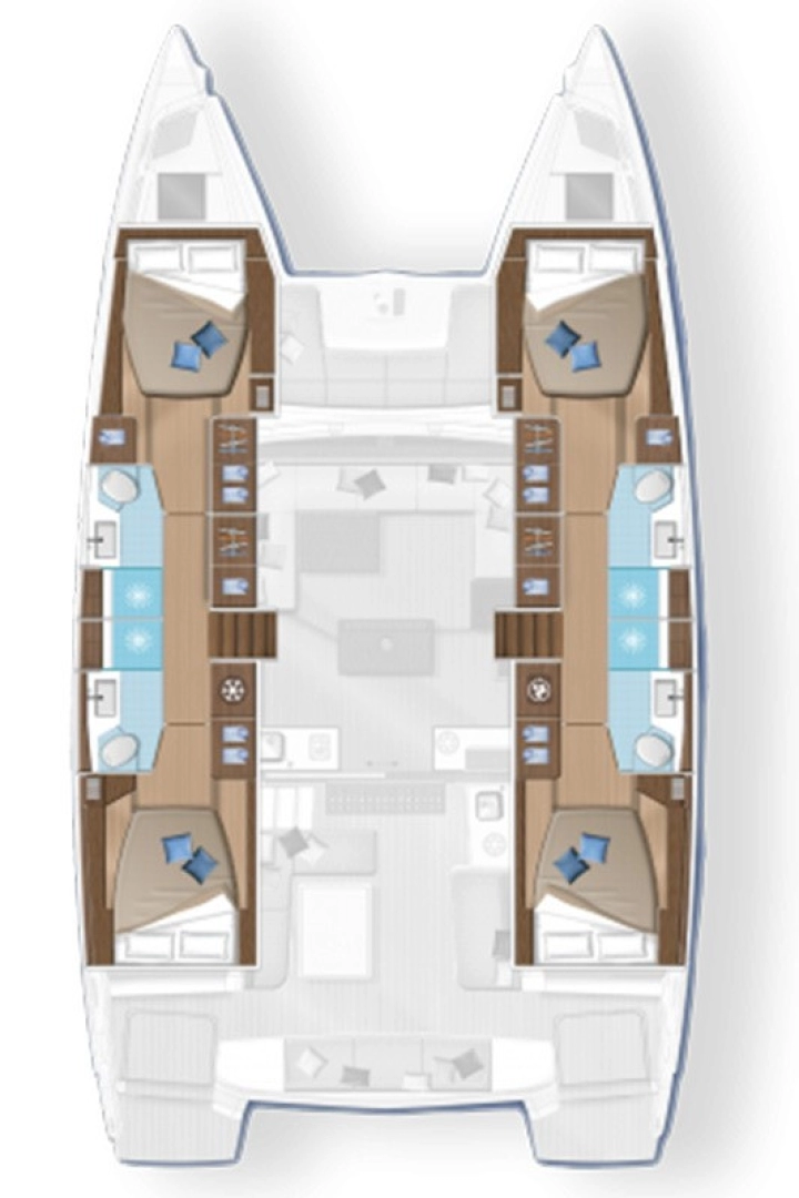Wynajem Katamaran Lagoon z patentem 