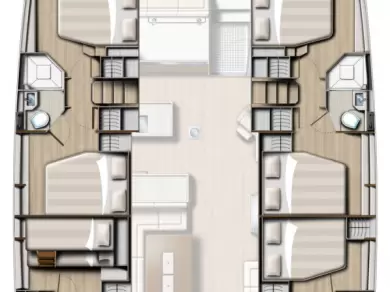 Wynajem Katamaran w Alimos - Bali Bali 5.4