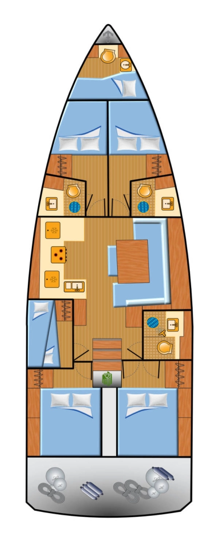 Wynajem łodzi Split tanio Sun Odyssey 490