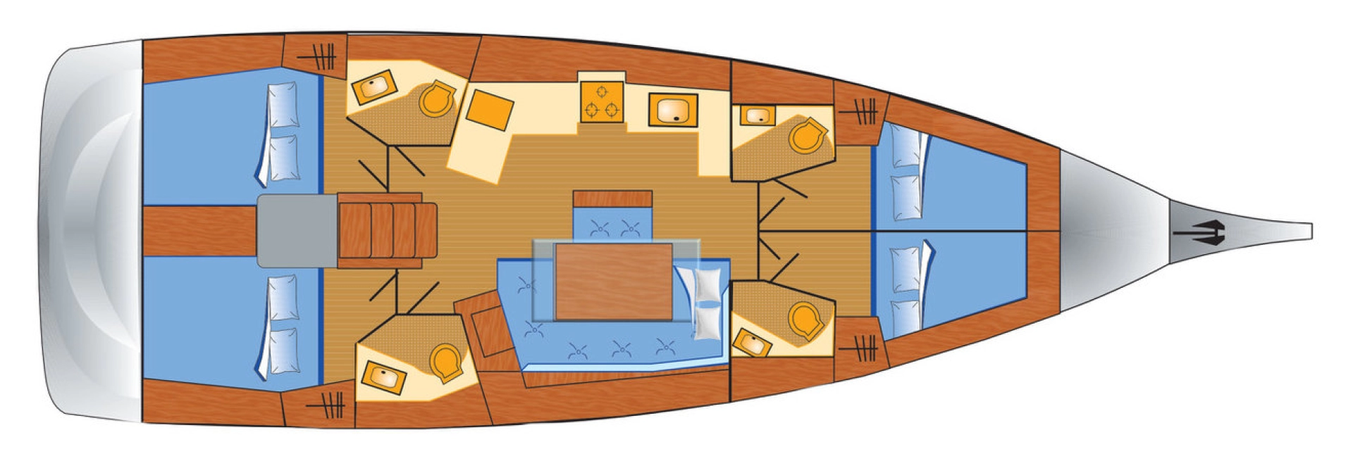 Wynajem łodzi Rogoznica tanio Oceanis 46.1