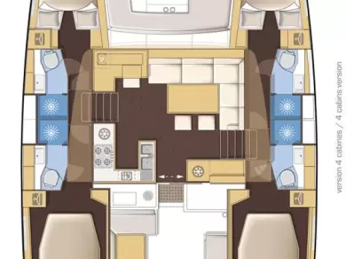 Wynajmij Katamaran z lub bez skippera Lagoon w Lefkáda