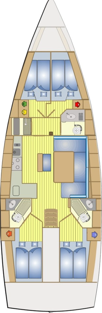 Bavaria Cruiser 46 między profesjonalistami a osobami prywatnymi w Alimos
