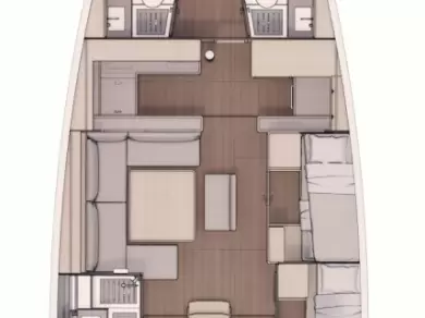 Wynajem Żaglowiec Dufour z patentem 