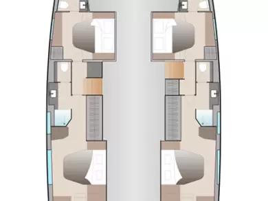Wynajem Katamaran Fountaine Pajot z patentem 