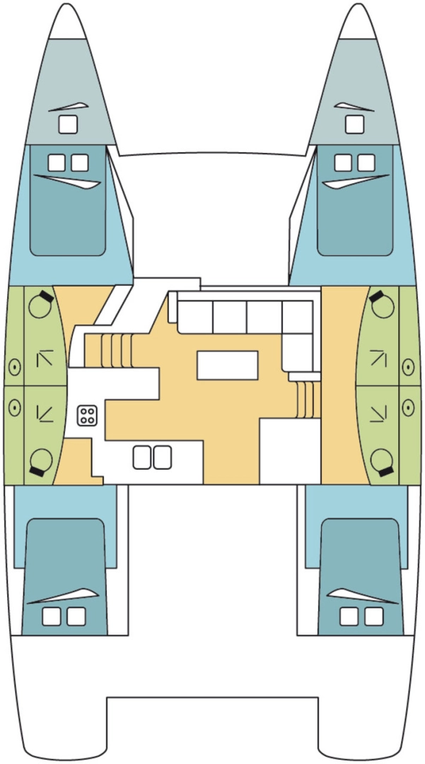 Wynajem Katamaran w Trogir - Fountaine Pajot Elba 45