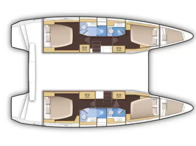 Lagoon Lagoon 42 między profesjonalistami a osobami prywatnymi w Alimos