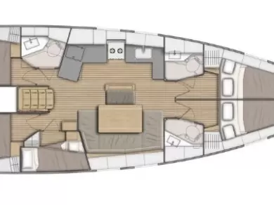 Wynajem Żaglowiec Bénéteau z patentem 