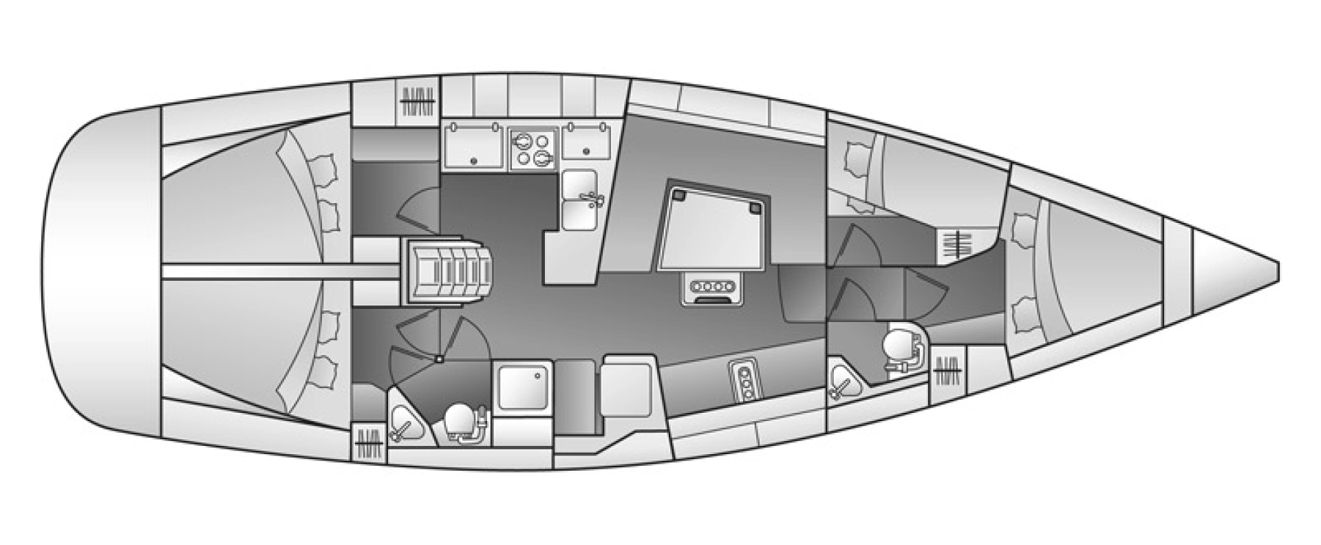 Elan Impression 444 między profesjonalistami a osobami prywatnymi w Sukosan
