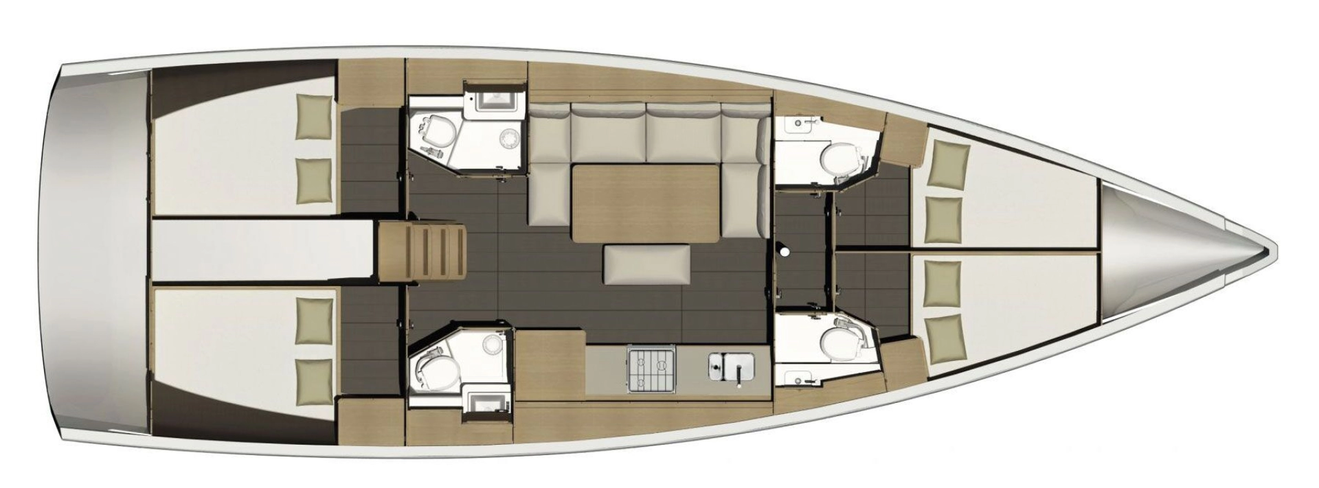 Wynajem Żaglowiec w Lefkáda - Dufour Dufour 460 Grand Large