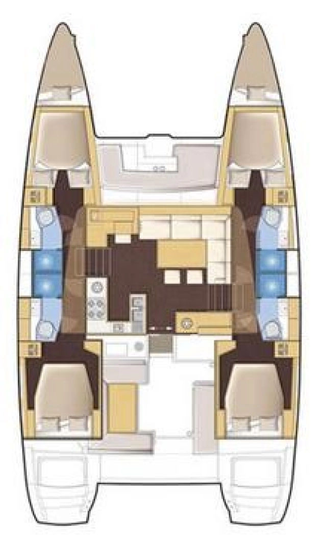 Wynajem łodzi Lagoon Lagoon 450 w Alimos na SamBoat 