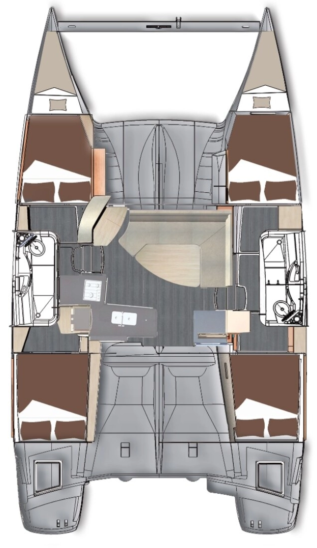 Wynajem Katamaran w Kaş - Fountaine Pajot Lipari 41