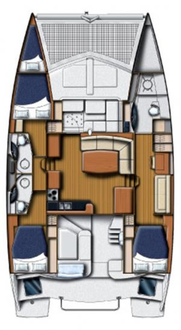 Wynajem Katamaran w Donji Seget - Leopard Catamarans / Robertson & Caine Leopard 45 - 3 + 1 cab.