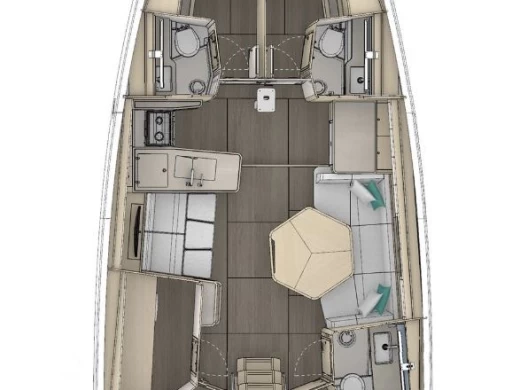 Wynajem Żaglowiec w Donji Seget - Dufour Dufour 48