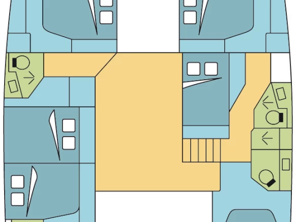 Fountaine Pajot Saba 50 między profesjonalistami a osobami prywatnymi w Saint George's