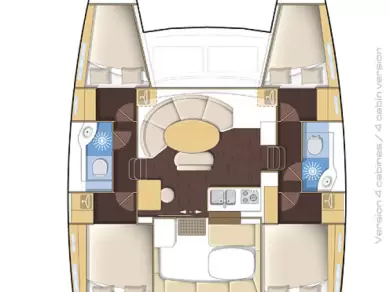 Wynajem w Le Marin- Lagoon Lagoon 380 na SamBoat