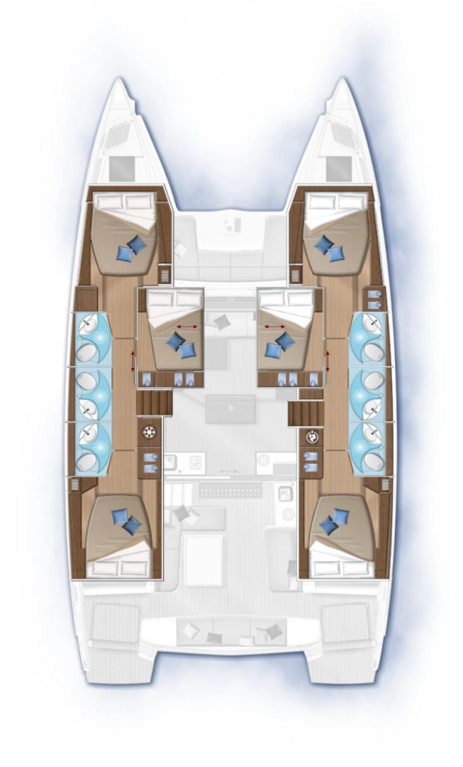 Wynajmij Katamaran z lub bez skippera Lagoon w Alimos
