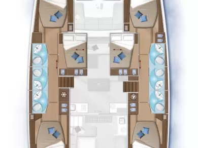 Wynajmij Katamaran z lub bez skippera Lagoon w Alimos