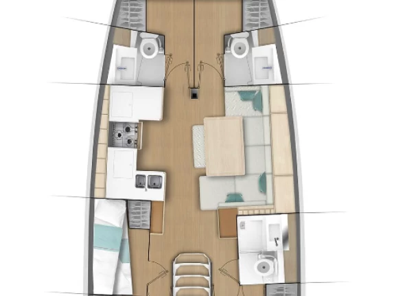 Wynajem łodzi Jeanneau Sun Odyssey 490 w Rhodes (City) na SamBoat 