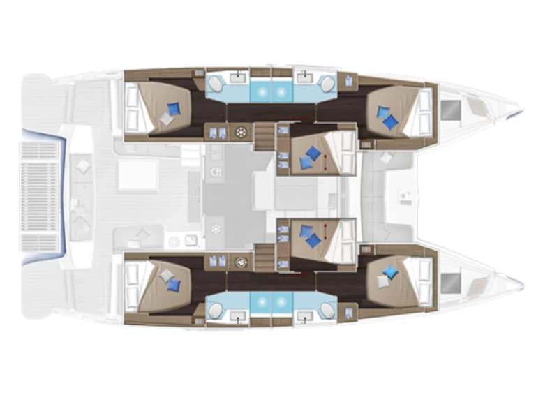 Wynajem łodzi Lefkáda tanio Lagoon 51