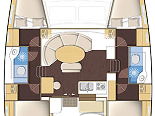 Wynajem Katamaran w Lefkáda - Lagoon Lagoon 380