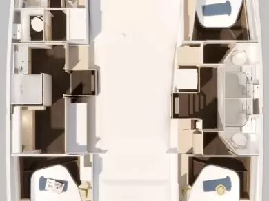 Wynajem Katamaran w Road Town - Fountaine Pajot Fountaine Pajot FP 44 Maestro - 3 cab.