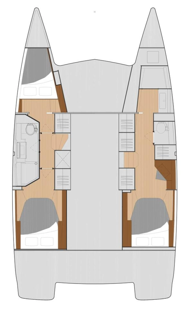 Wynajem Katamaran Fountaine Pajot z patentem 