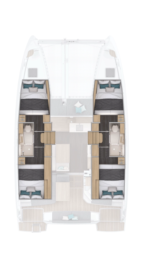 Wynajem Katamaran Lagoon z patentem 