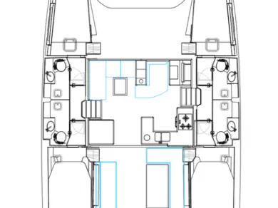 Wynajem Katamaran Nautitech z patentem 