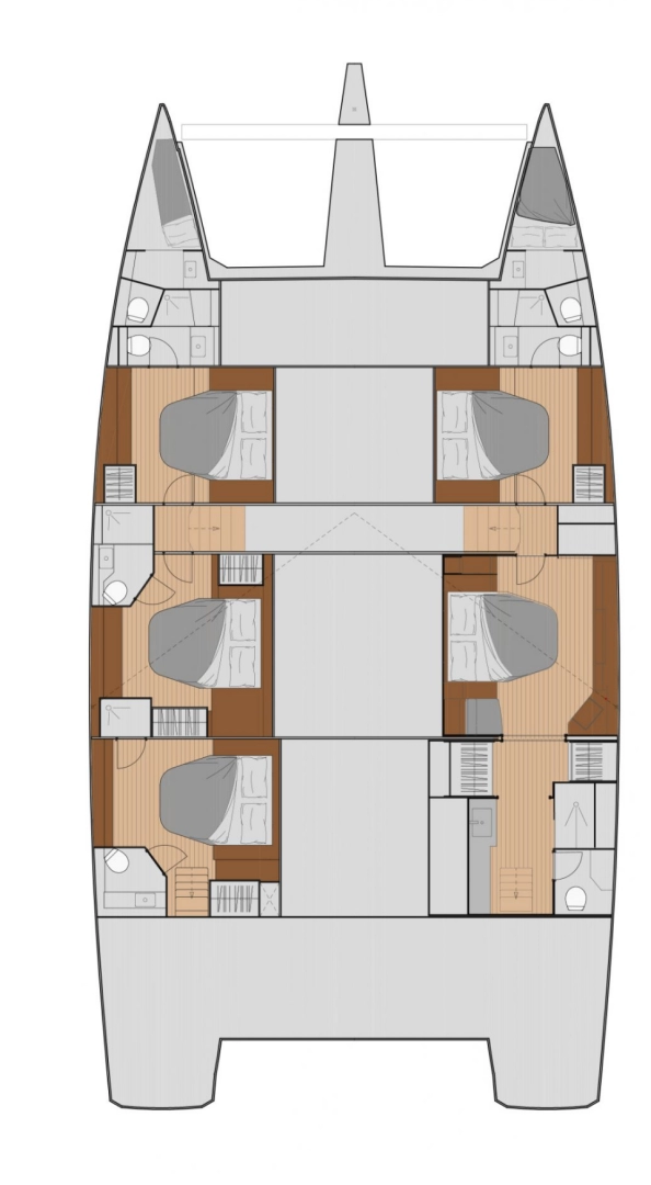 Wynajem Katamaran Fountaine Pajot z patentem 