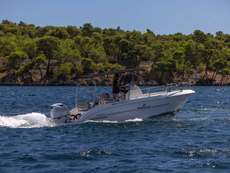 Wynajem Motorówka Mingolla z patentem 