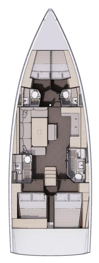 Wynajem łodzi Trogir tanio Dufour 470