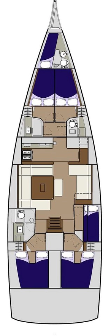 Dufour Dufour 560 Grand Large między profesjonalistami a osobami prywatnymi w Gouvia