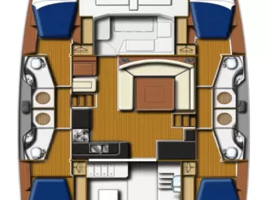 Wynajem Katamaran w Lefkáda - Leopard Catamarans / Robertson & Caine Leopard 48 - 4 + 1 cab.