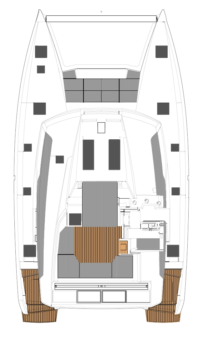 Fountaine Pajot Elba 45 między profesjonalistami a osobami prywatnymi w Alimos