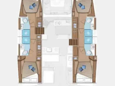 Lagoon Lagoon 46 między profesjonalistami a osobami prywatnymi w Gouvia